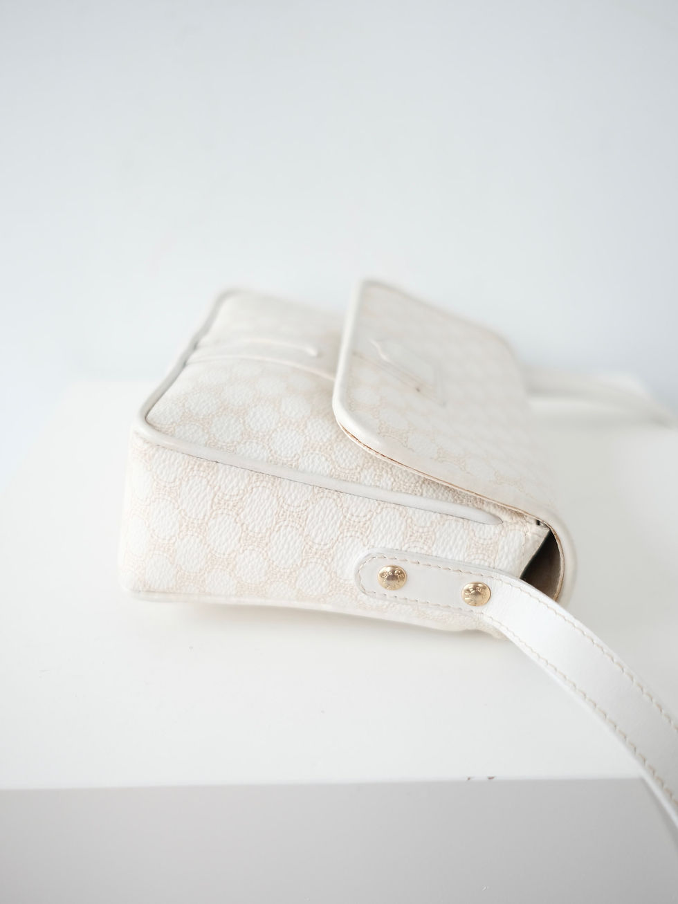 縮圖：Celine - White Macadam Crossbodybag (Vintage)