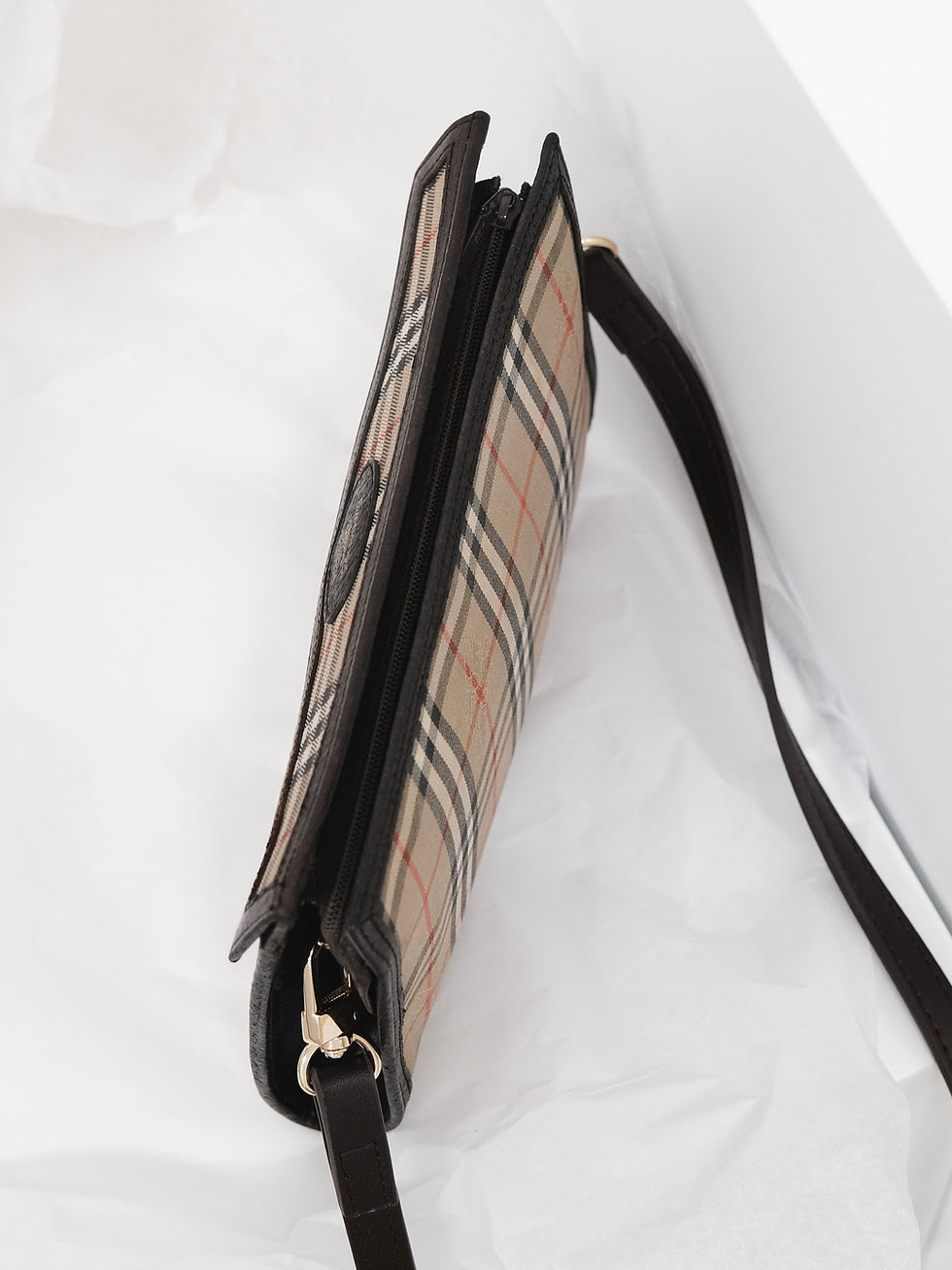 Thumbnail: Burberry - Mini Pouch with Strap (Vintage from 1990s)