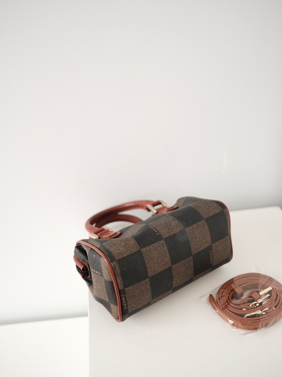 縮圖：Fendi - Monogram Mini Boston with Strap (Vintage)