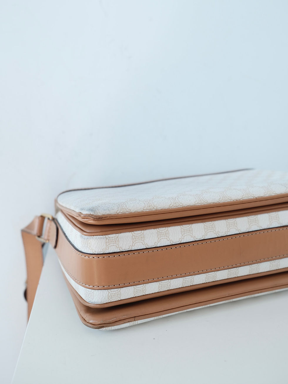 Thumbnail: Celine - White Macadam Envelope Crossbodybag (Vintage)
