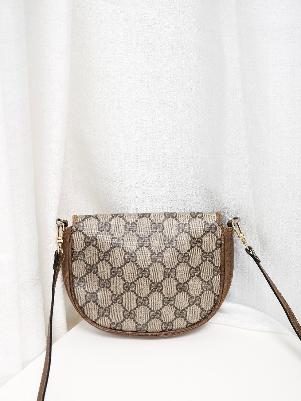 Thumbnail: Gucci - Brown GG Monogram Mini Crossbodybag (Vintage from 1930s)