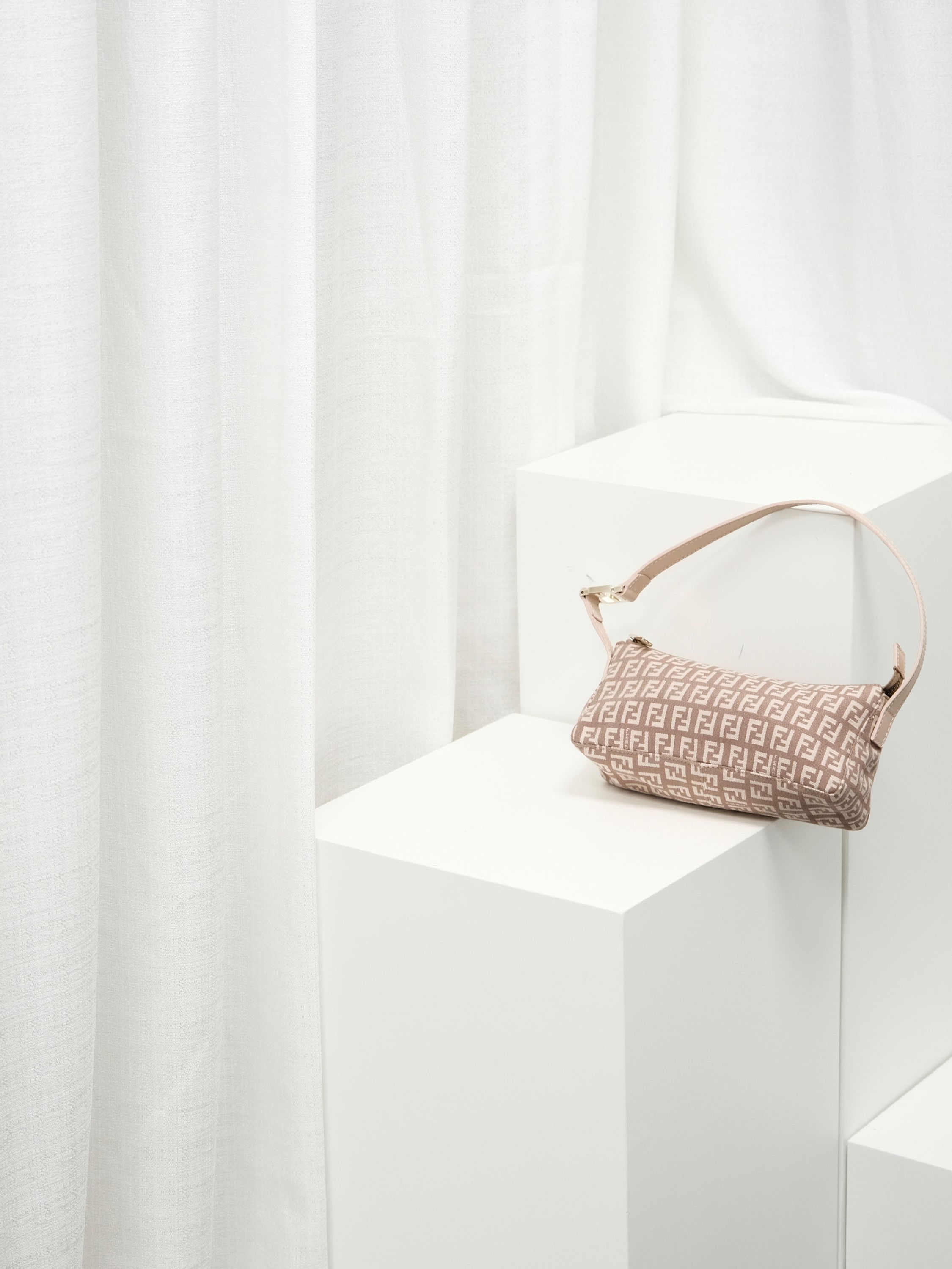 Fendi - Taro Purple Zucchino Shoulder Bag (Vintage)