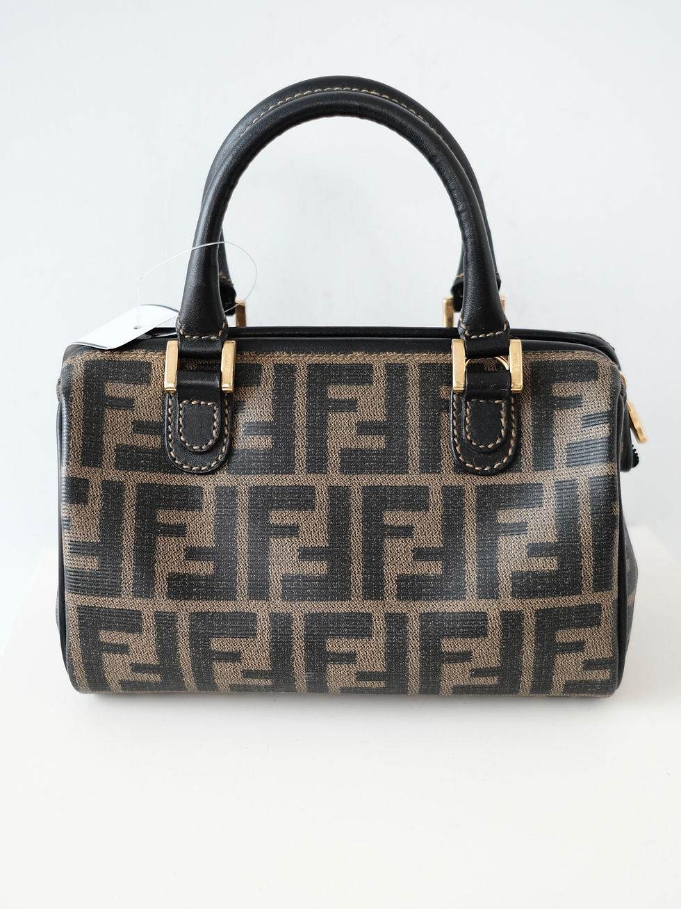 縮圖：Fendi - Zucca 20cm Mini Boston with Strap (Vintage from 1970-80s)