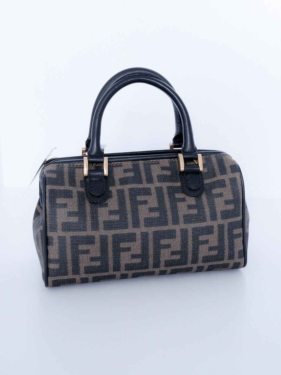 縮圖：Fendi - Zucca 20cm Mini Boston with Strap (Vintage from 1970-80s)