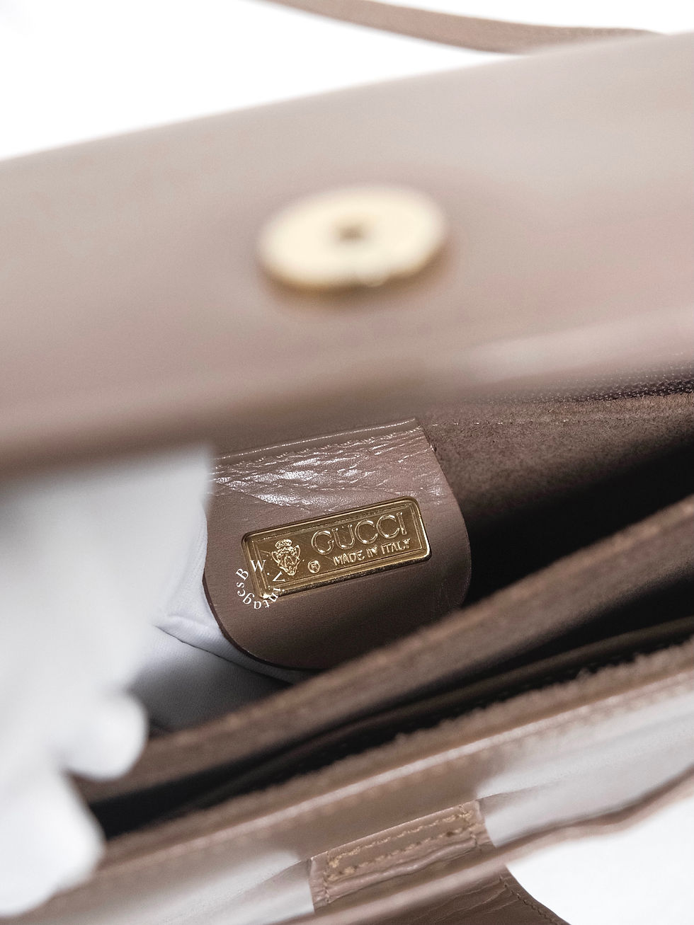 Thumbnail: Gucci - Lotus Pink Leather Two Ways Bag (Vintage from 1980s)