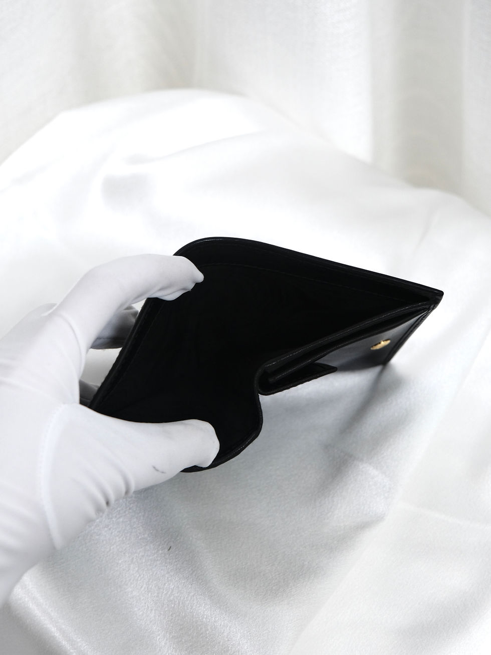 縮圖：Prada - Black Leather Purse with Box (Pre-owned)