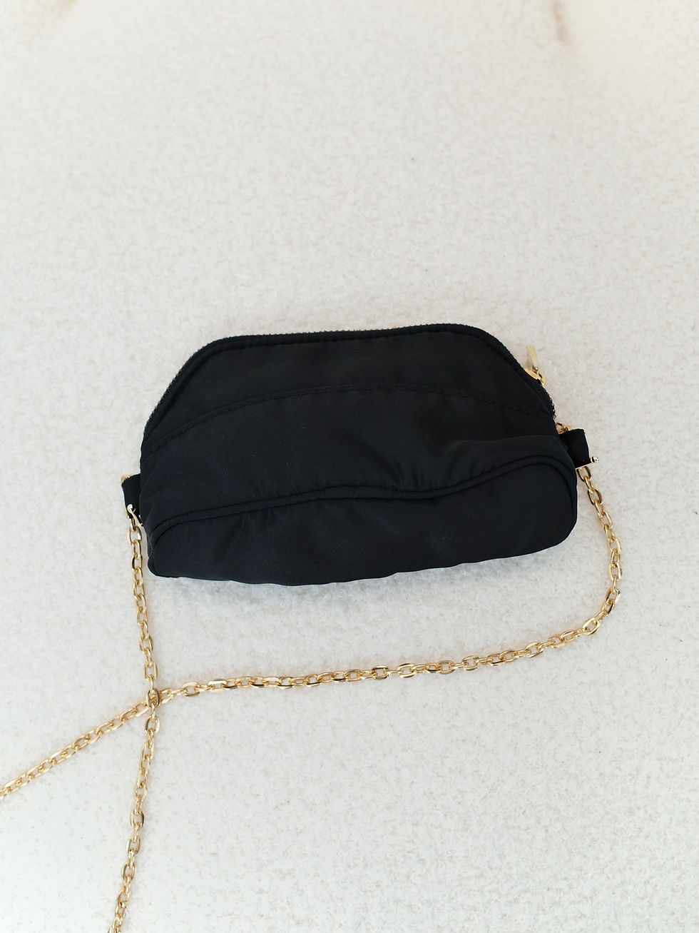Thumbnail: Celine - Black Nylon Pouch with Chain (Pre-Owned)