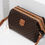 Thumbnail: Celine - 21cm Brown Macadam Clutch with Strap (Vintage)