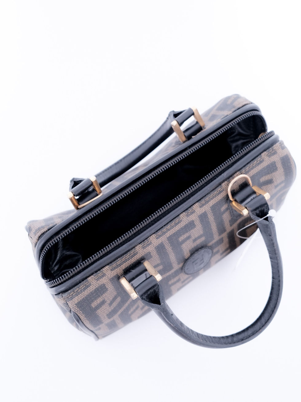 縮圖：Fendi - Zucca 20cm Mini Boston with Strap (Vintage from 1970-80s)
