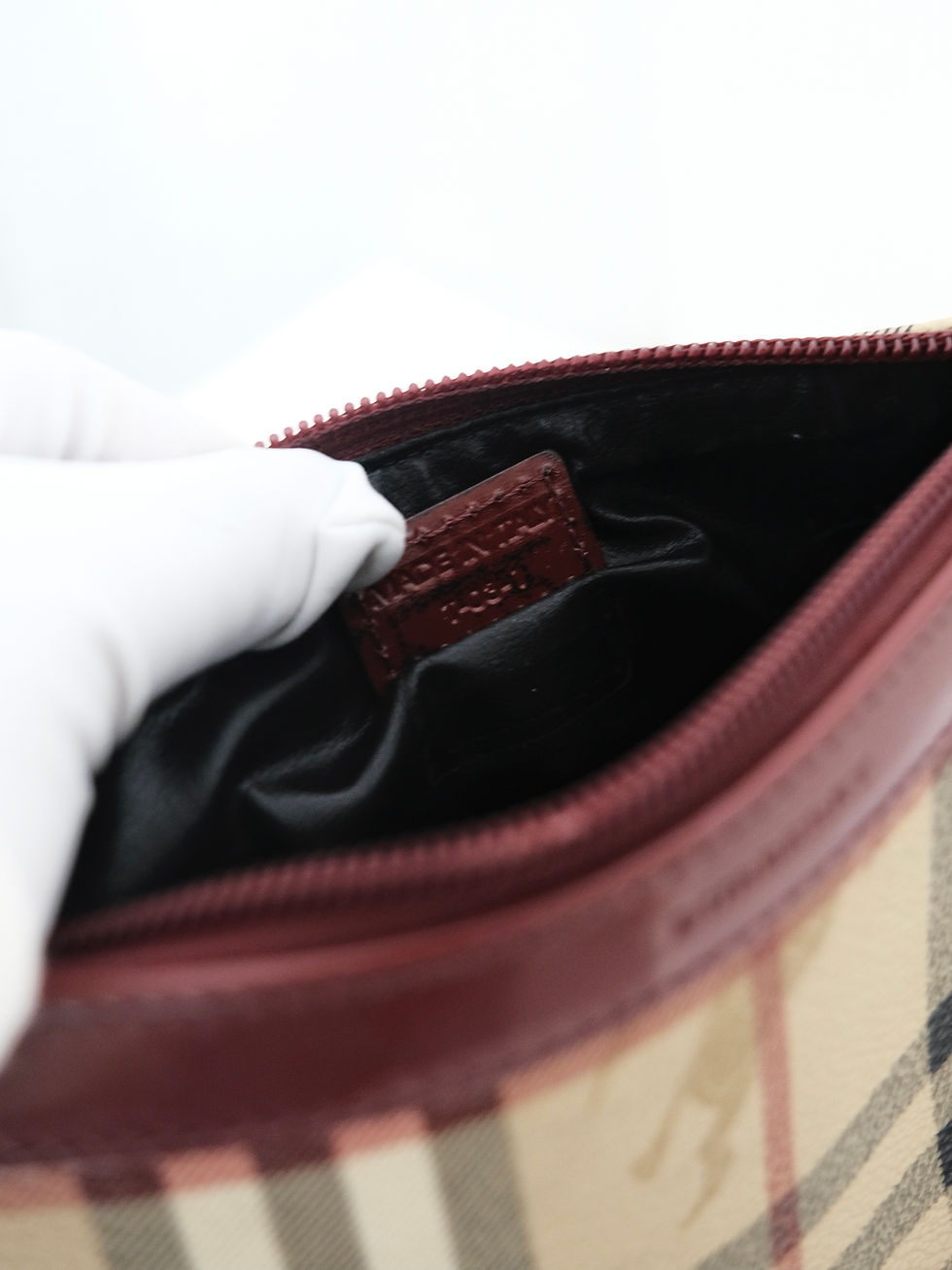 Thumbnail: Burberry - Plaid Pouch with Strap (Vintage)