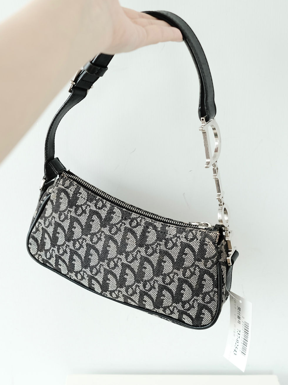 Thumbnail: Dior - Signature D Buckle Oblique Pochette (Vintage)