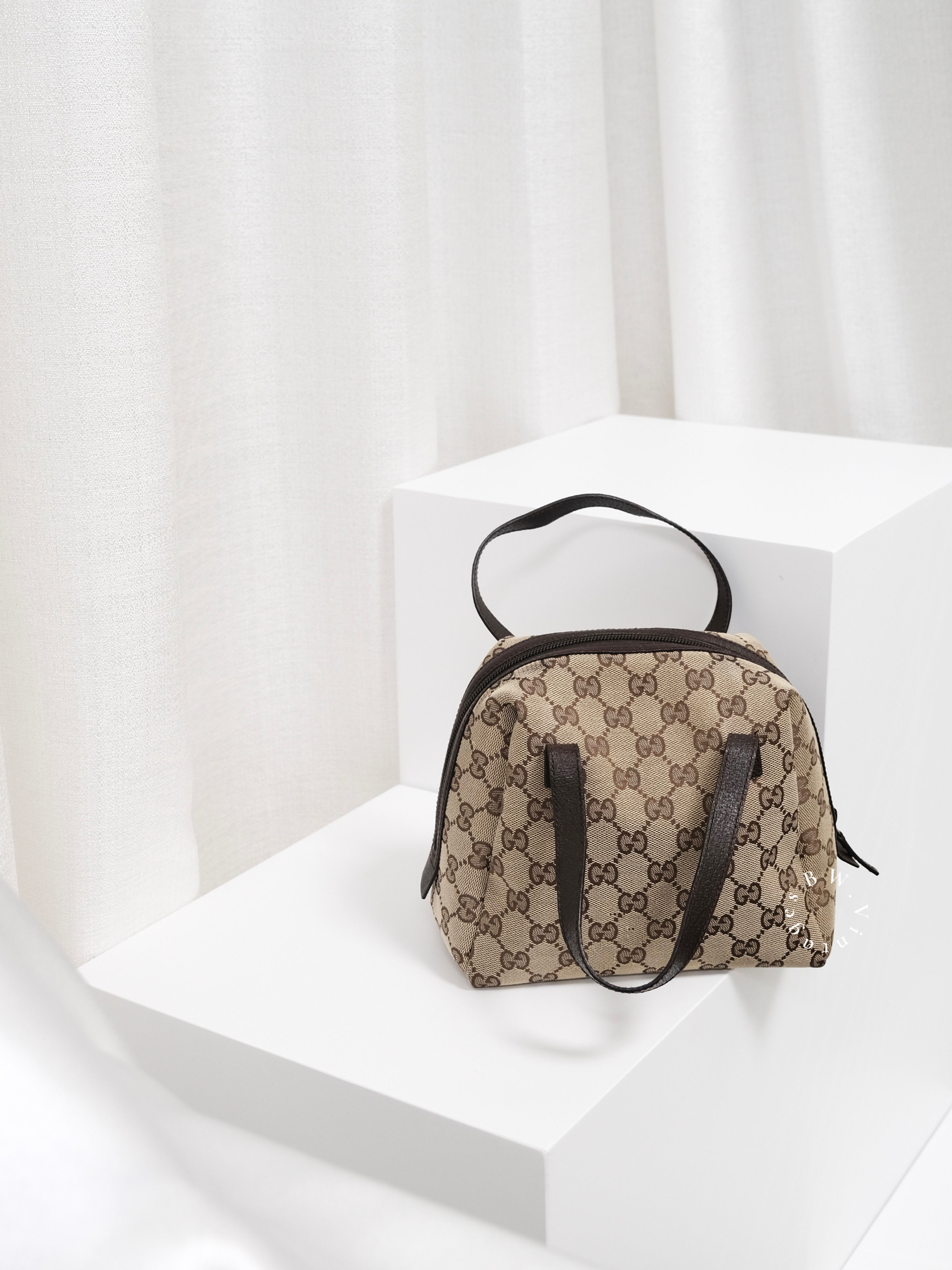 Gucci - GG Monogram Hand Bag (Vintage from 1990s)