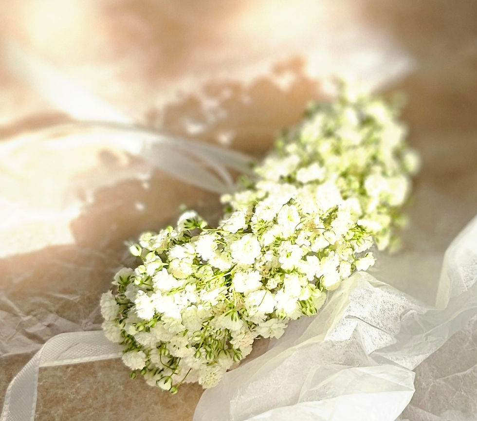 Accesoriu floral gypsophila handmade