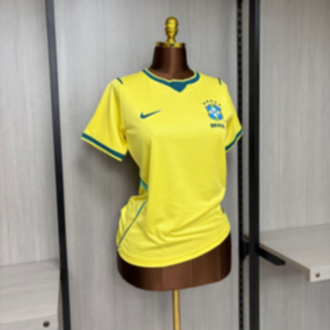 Camisa Seleção Brasileira 26/27 - Torcedor Jordan Feminina - Amarela
