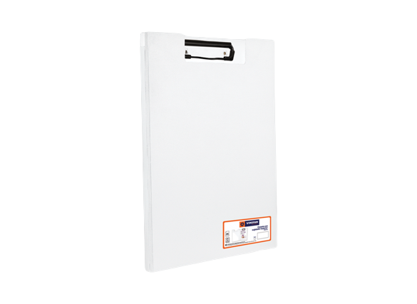 Carpeta con Sujetador Blanco