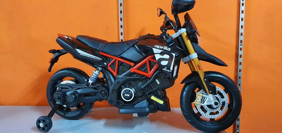Miniatura: Motocross Aprilia Dorsoduro Motocicletta Elettrica  12v Prodotto Uffi
