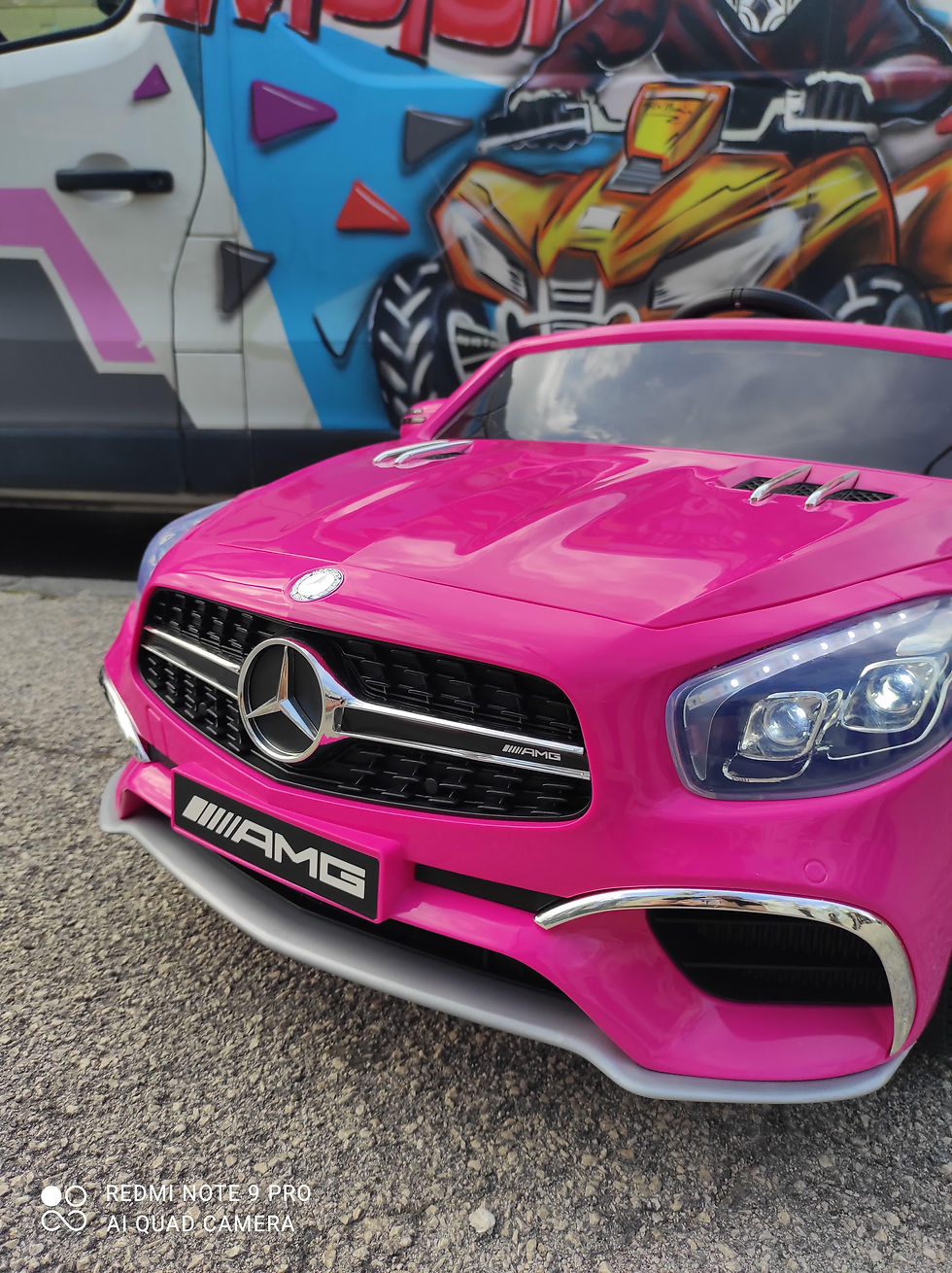 Miniatura: Mercedes sl65 gigante 12v Rosa
