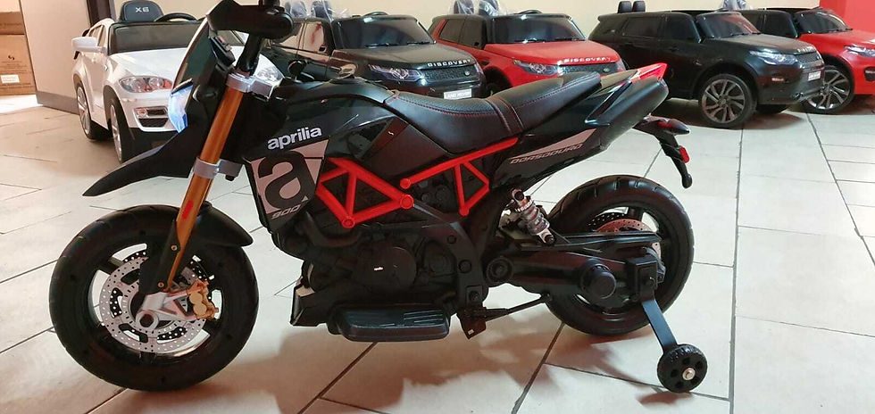 Miniatura: Motocross Aprilia Dorsoduro Motocicletta Elettrica  12v Prodotto Uffi