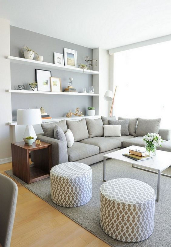 Scandanavian style living room home decor