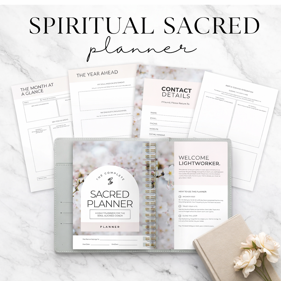 Thumbnail: Spiritual Coach Planner Printable | Sacred Business Planner for Healers
