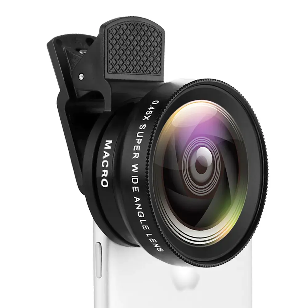 Wide Angle + Macro HD Mobile Lens Kit for iPhone and Android