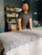 George with massage table