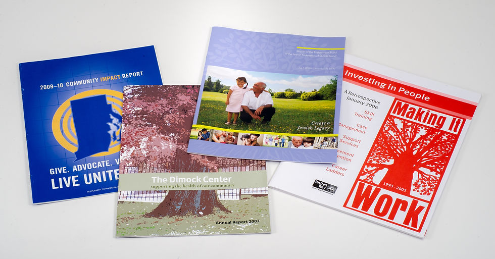 Annual Reports + Books