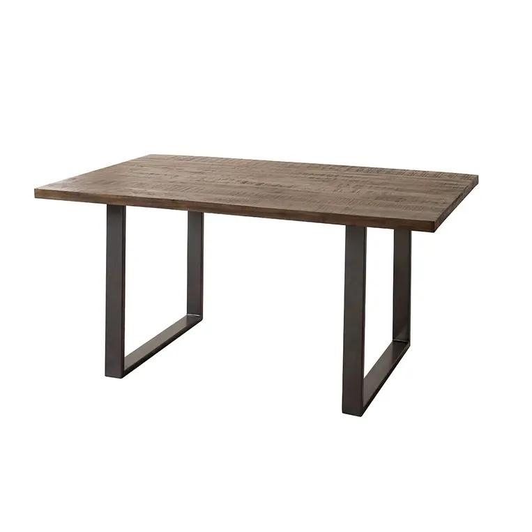 Eettafel van mango en metaal