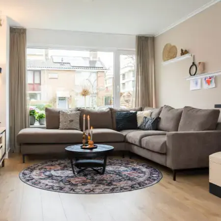 Thumbnail: Salontafel Cilamon – 70 cm – Zwart blad – Zwart onderstel