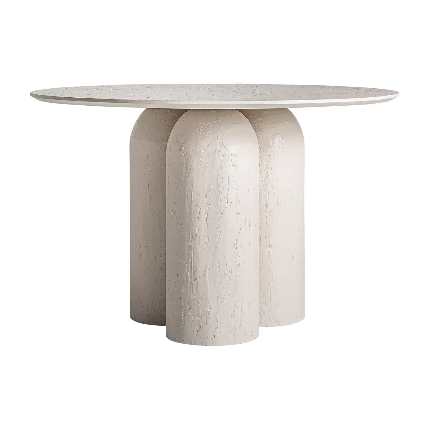 Witte houten eettafel 120x120x76cm