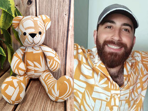 תפירת דובי מחולצתו של אור