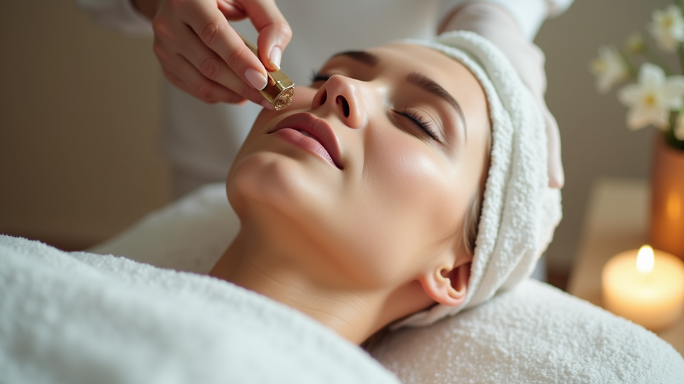 Close-up view of a serene spa environment with aesthetic treatment tools
