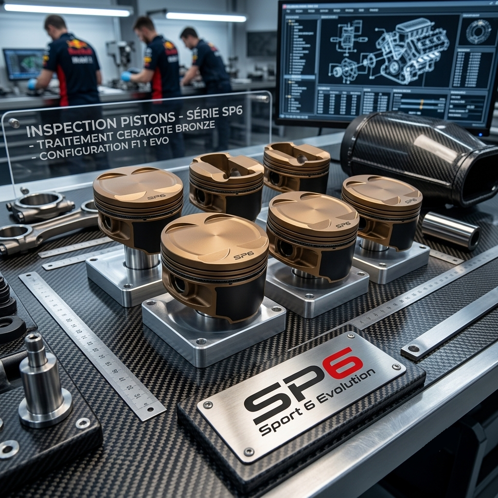 Traitement Cerakote pistons racing competition et origine