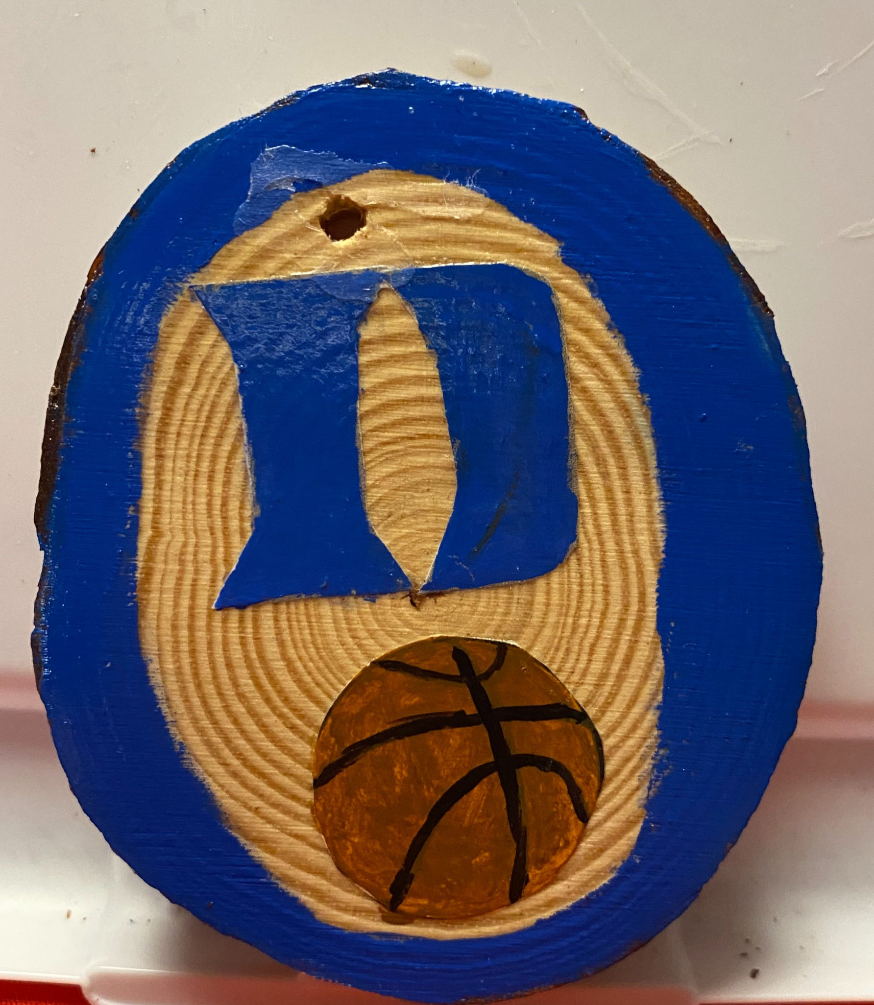 Duke with basketball