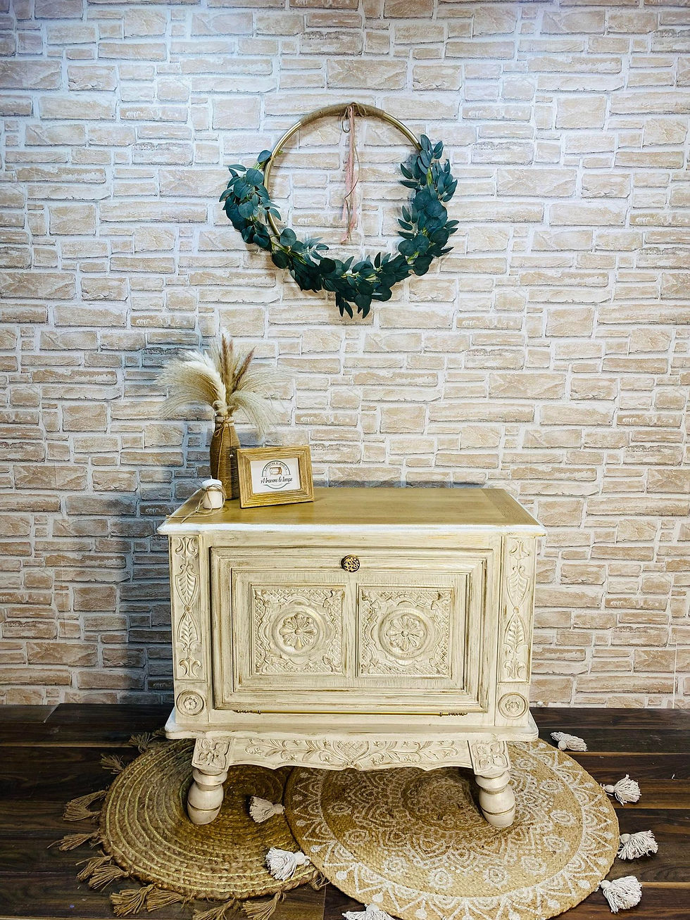 commode bar blanche - a travers le temps