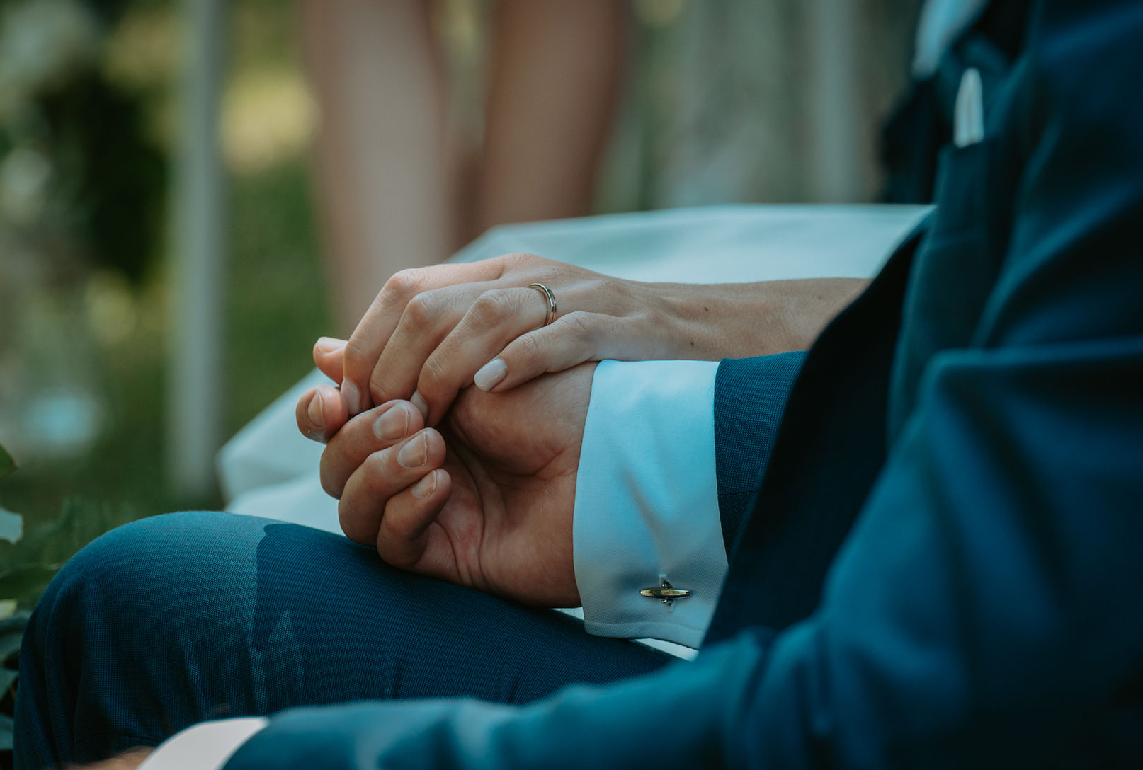 holding hands