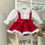 الصورة المصغرة: Girls Blouse and Red Bow pinafore- Arriving W/C 8/12