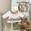 الصورة المصغرة: Girls Long Sleeve Bow Blouse and Lace Jam Pant Set - Caramel 