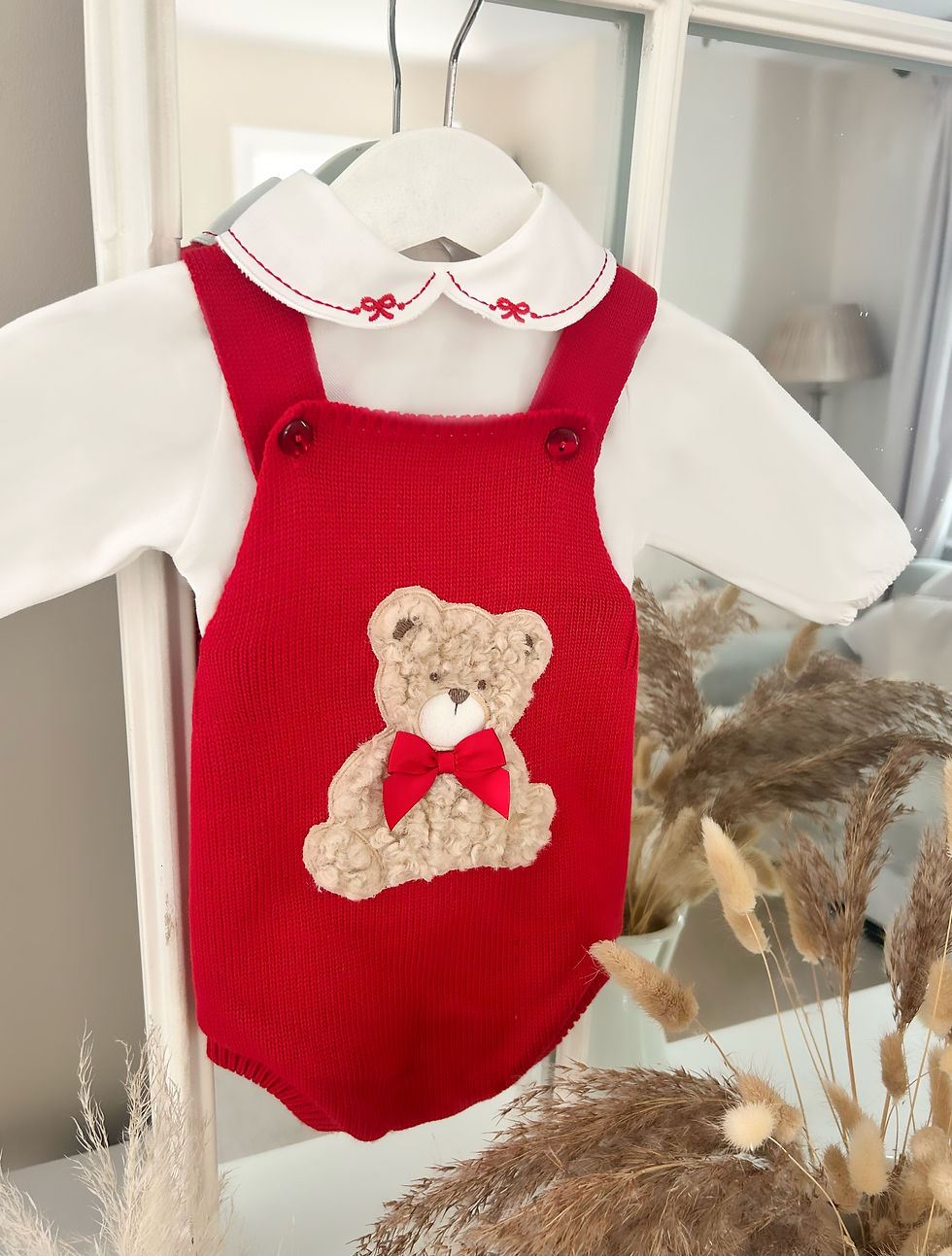 Teddy Romper and Shirt Set