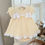 Miniature : Lemon Double Bow White Frill Dress and Panties 