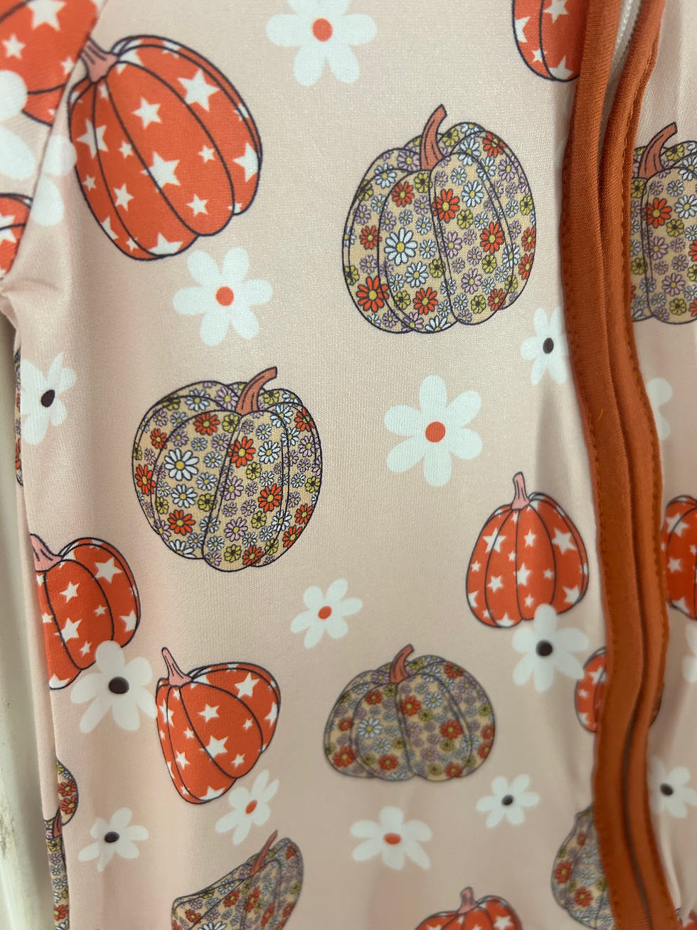 الصورة المصغرة: Pumpkin Zip Romper - Brown