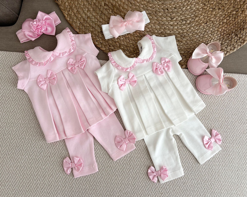 الصورة المصغرة: Girls Play Date Bow Set - Pink