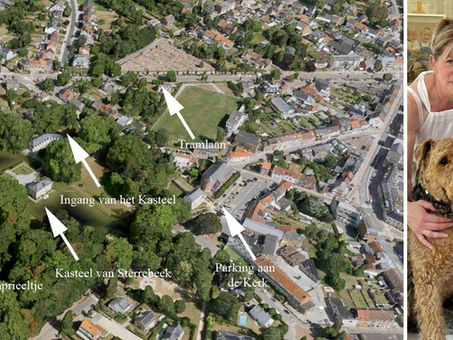 luchtfoto, routeplannetje Sterrebeekse Parkfeesten