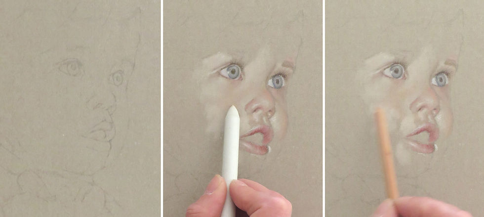 Zeichnen mit PanPastel durch Sonja Van Waeyenbergh