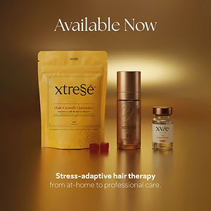 Xtressé hair therapy system: Hair Growth Gummies, FR Concentrate serum and professional concentrate