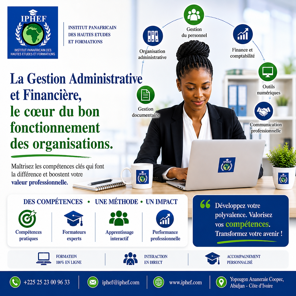 GESTION ADMINISTRATIVE ET FINANCIERE (15ème session)