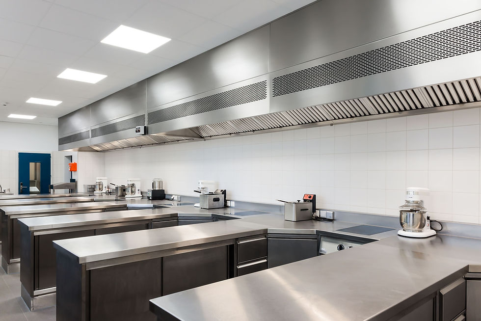 Hotte de cuisine professionnelle