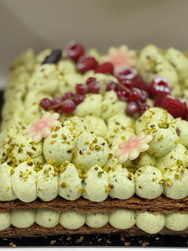 Pâtisserie à la pistache