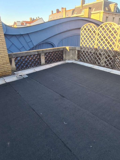 Couverture d'une toiture terrasse