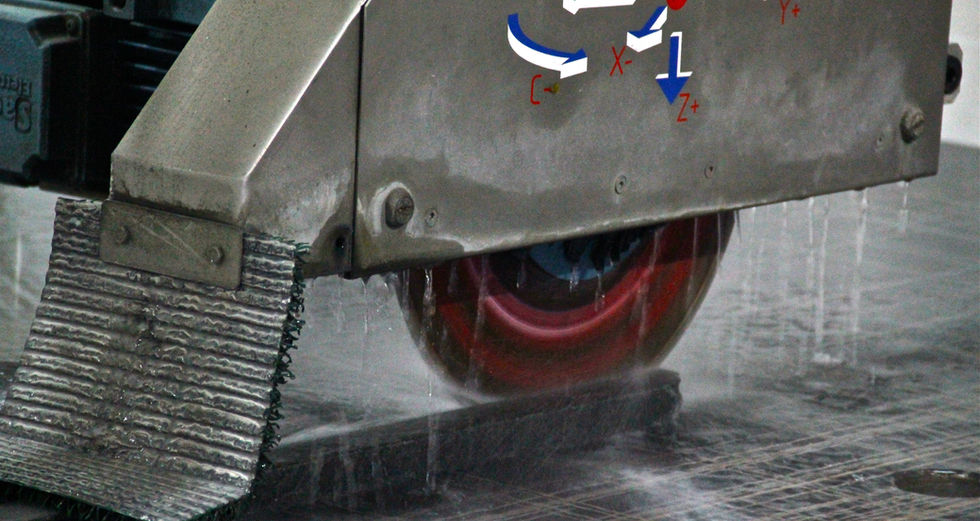 Machine pour travail d'éléments en pierre naturelle